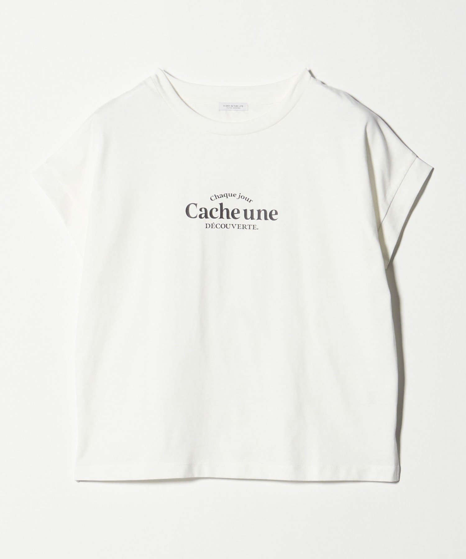 a day in the life プリント フレンチスリーブ Tシャツ ＜A DAY IN THE LIFE＞ ユナイテッドアローズ アウトレット トップス カットソー・Tシャツ ブラウン ホワイト ブルー stylife-15665617 Rakuten Fashion サンプル画像2