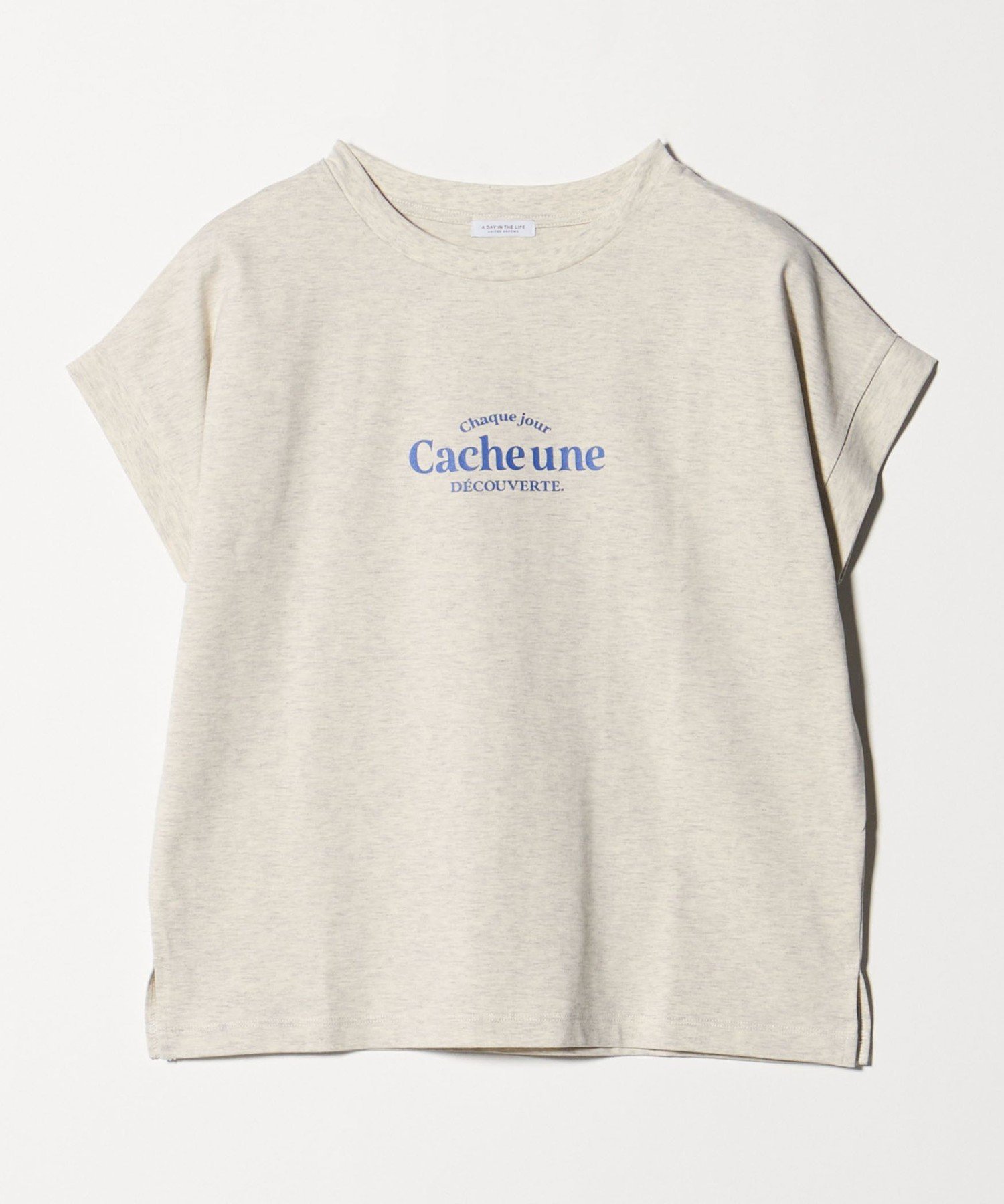 a day in the life プリント フレンチスリーブ Tシャツ ＜A DAY IN THE LIFE＞ ユナイテッドアローズ アウトレット トップス カットソー・Tシャツ ブラウン ホワイト ブルー stylife-15665617 Rakuten Fashion サンプル画像3