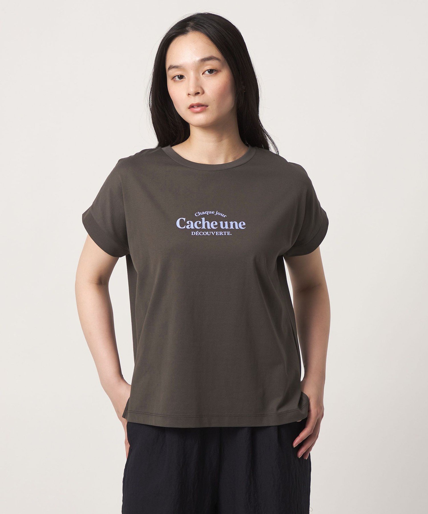 a day in the life プリント フレンチスリーブ Tシャツ ＜A DAY IN THE LIFE＞ ユナイテッドアローズ アウトレット トップス カットソー・Tシャツ ブラウン ホワイト ブルー stylife-15665617 Rakuten Fashion パッケージ画像