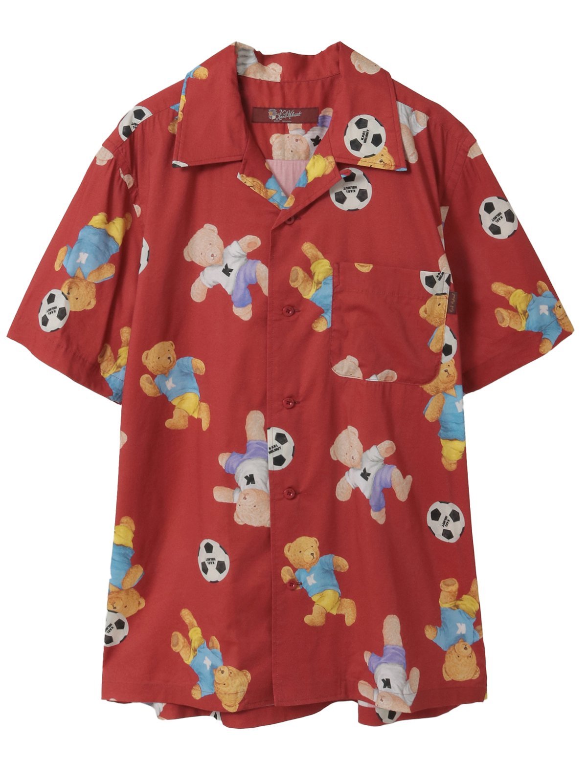 Karl Helmut サッカーくまプリントシャツブラウス ピンクハウス トップス シャツ・ブラウス ベージュ レッド ネイビー