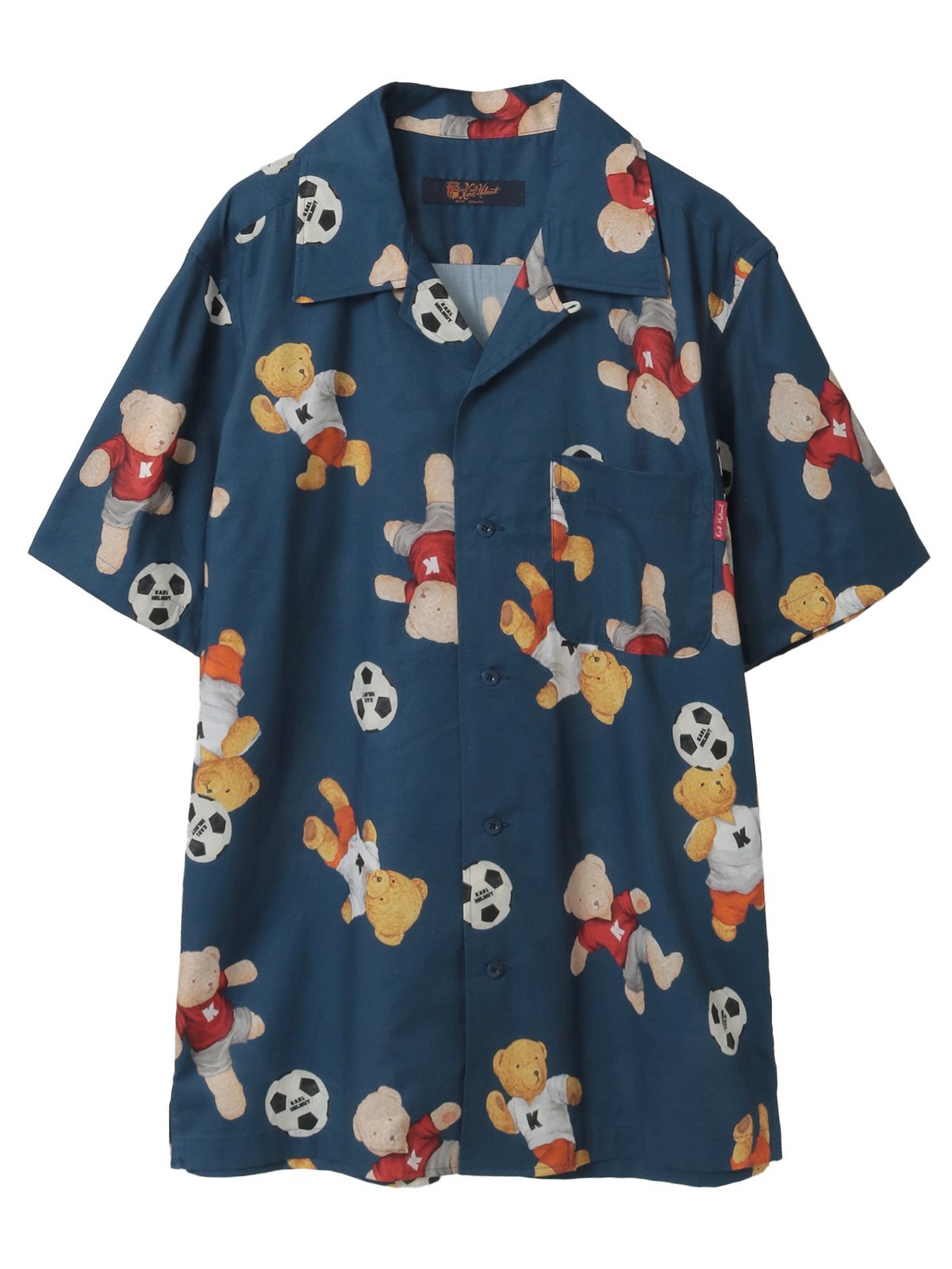 Karl Helmut サッカーくまプリントシャツブラウス ピンクハウス トップス シャツ・ブラウス ベージュ レッド ネイビー