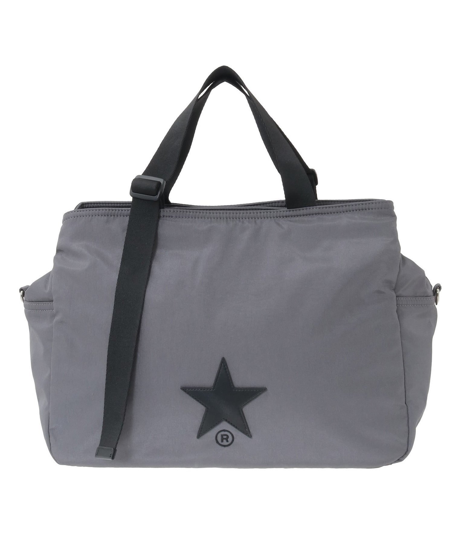 CONVERSE TOKYO BIG POCKET NYLON TOTE BAG コンバーストウキョウ バッグ トートバッグ ブラック ブラウン グレー【送料無料】