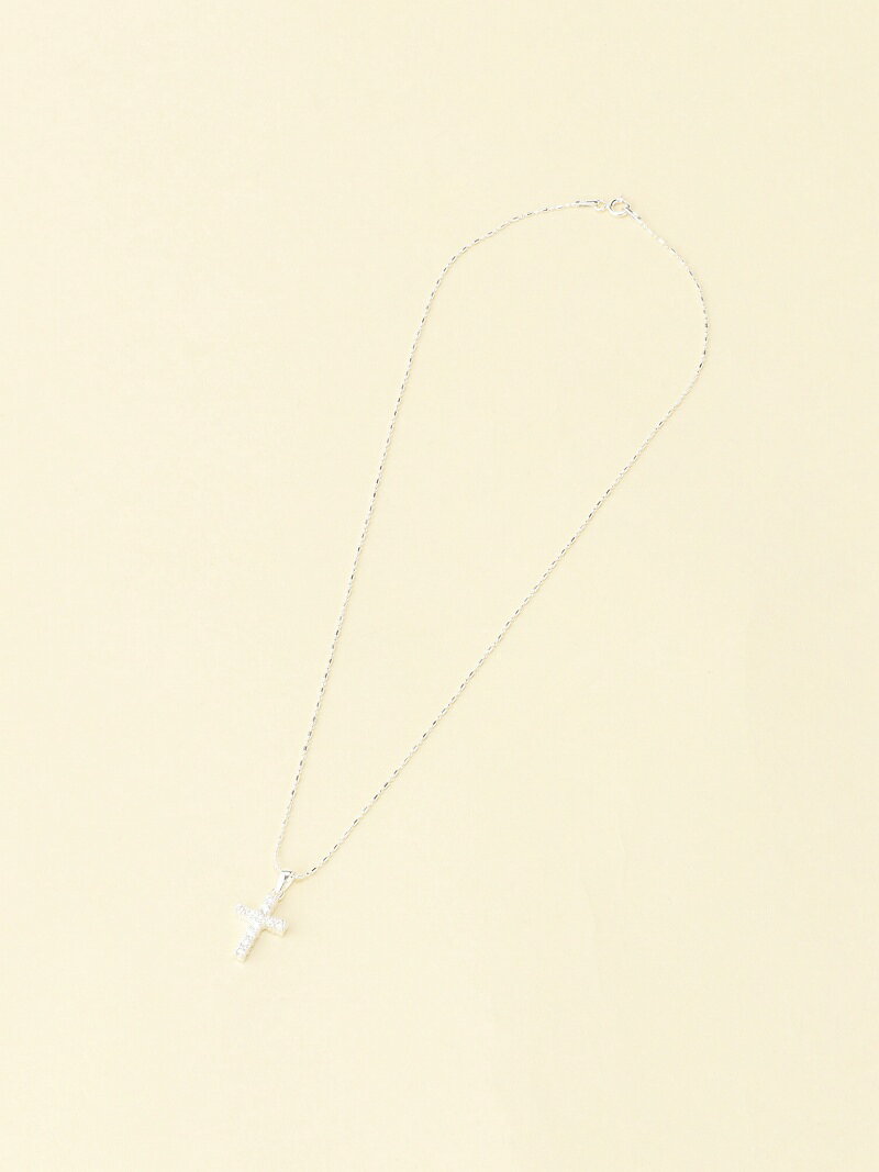 SCALA OG/(U)プチクロスストーンネックレス(SLV) スカラ アクセサリー・腕時計 ネックレス シルバー【送料無料】
