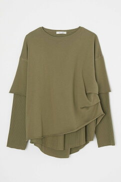 【SALE/50%OFF】MOUSSY LAYERED LIKE SWEAT トップス マウジー シャツ/ブラウス 長袖シャツ カーキ ホワイト