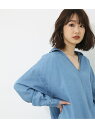 【SALE/50%OFF】AZUL by moussy スキッパーデニムシャツ アズールバイマウジー シャツ/ブラウス【RBA_S】【RBA_E】