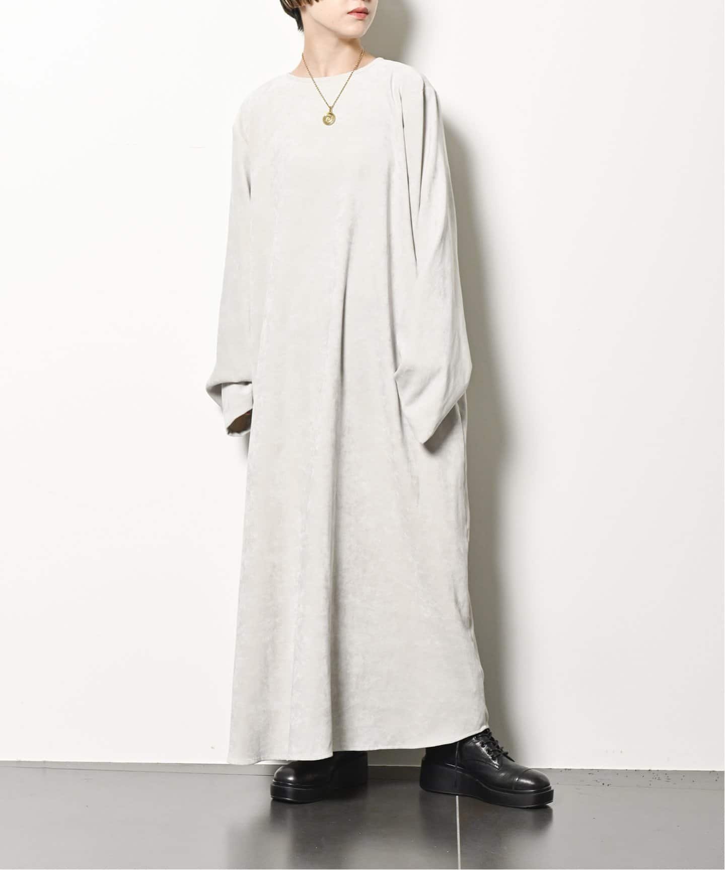 CITYSHOP 《追加》VELVETEEN KAFTAN DRESS 2:ワンピース シティーショップ ワンピース・ドレス ワンピース グレー ブラック ブルー【送料無料】のサムネイル