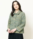 【SALE/50%OFF】CHRISTIAN AUJARD ミックスツィードニットジャケット クリスチャン・オジャール スーツ・フォーマル スーツジャケット グ...