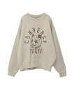 【SALE/40%OFF】CONVERSE TOKYO PIGMENT DYE DISTRESSED PANDA SWEAT コンバーストウキョウ トップス スウェット・トレーナー ブルー ベージュ ブラック【送料無料】