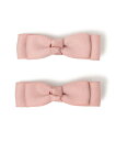 SHIPS KIDS SHIPS KIDS:サテン リボン ヘアクリップ セット シップス ヘアアクセサリー バレッタ・ヘアクリップ・ヘアピン ベージュ ピンク...