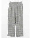 Aquascutum WOMEN ピンタック チェックイージーパンツ アクアスキュータム パンツ その他のパンツ グレー【送料無料】