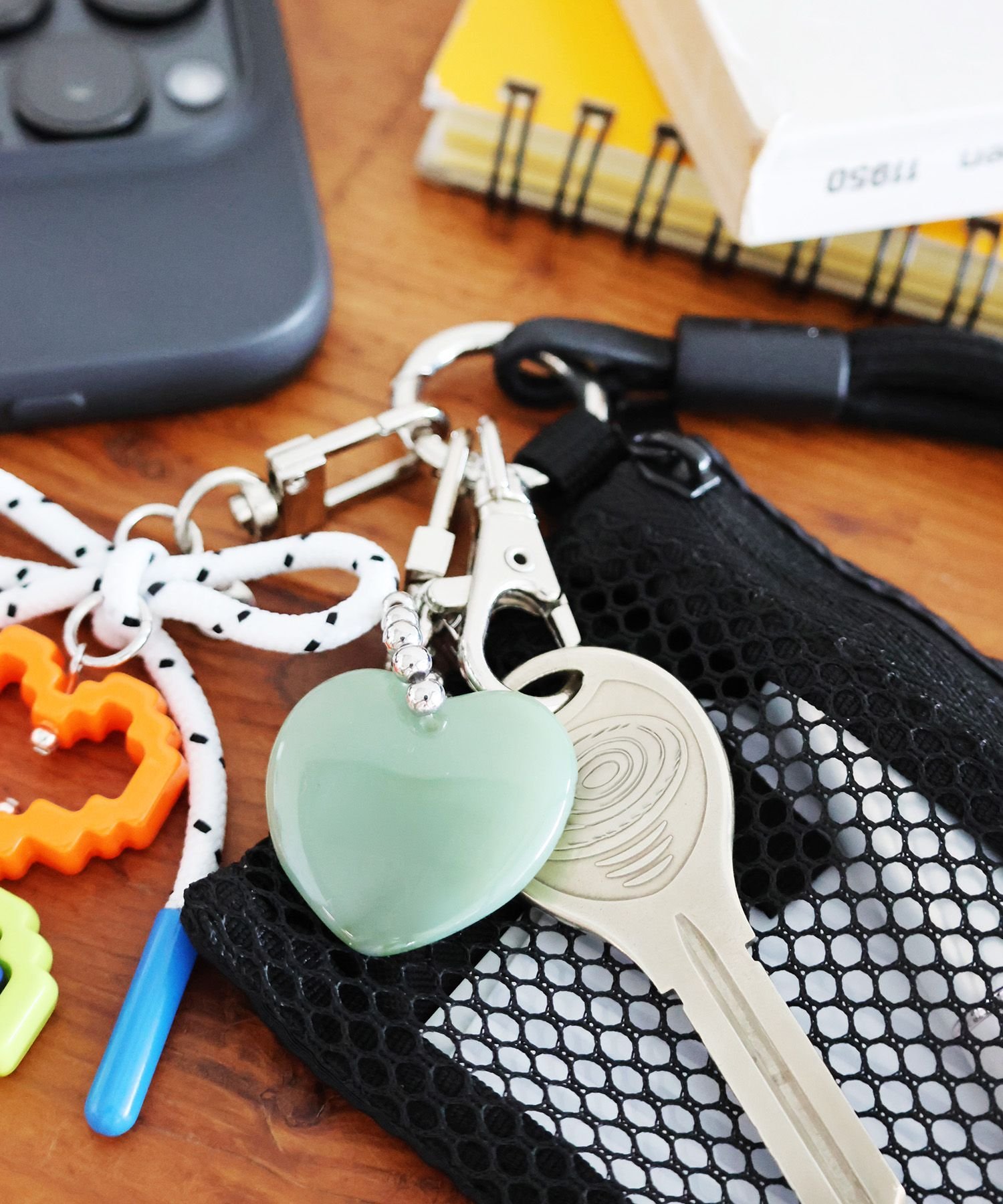 niko and ... ハートミニチャーム ニコアンド ファッション雑貨 チャーム・キーチェーン グリーン