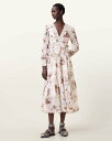 ALLSAINTS (W)ZORA MIDI DRESS オールセインツ ワンピース・ドレス ドレス ベージュ【送料無料】
