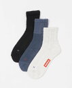 URBAN RESEARCH ITEMS Healthknit シンカーミドルソックス3P アーバンリサーチアイテムズ 靴下・レッグウェア 靴下