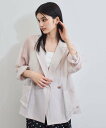 【SALE/30%OFF】VIS シアーリラックスジャケット ビス ジャケット・アウター テーラードジャケット・ブレザー ベージュ ブラック【送料無料】