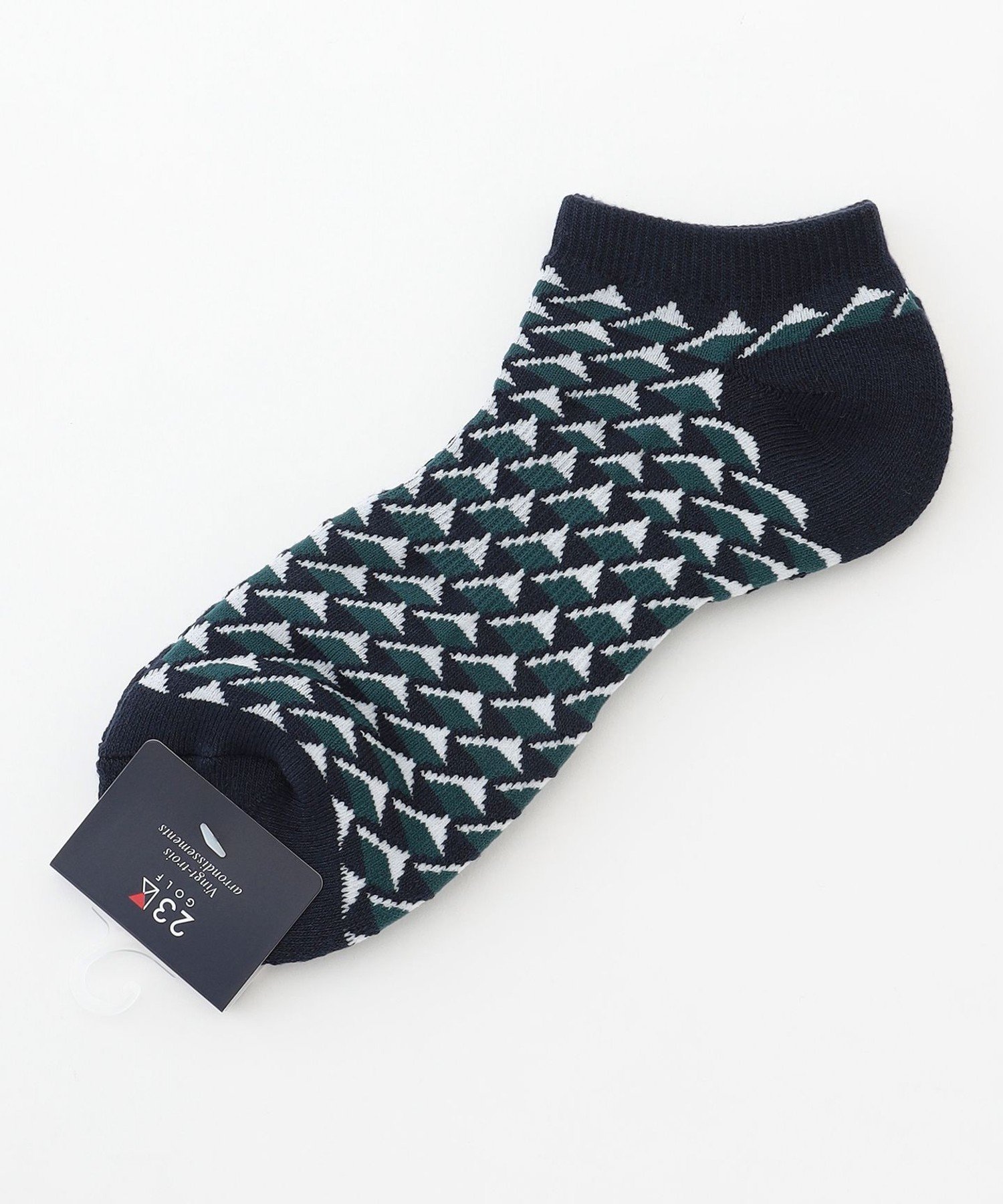 23区GOLF 【MEN】フラッグアンクルソックス ニジュウサンクゴルフ 靴下・レッグウェア 靴下 レッド