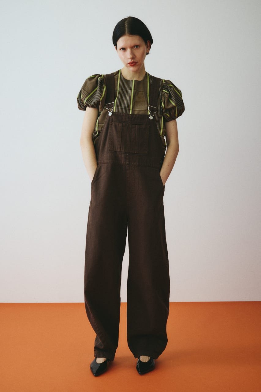HeRIN.CYE Cocoon over all ヘリンドットサイ ワンピース・ドレス ワンピース ブラウン ブラック