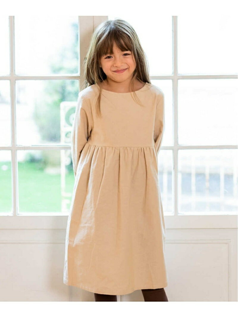 riziere riziere/(K)コットン起毛ナチュラルワンピース リジェール ワンピース・ドレス その他のワンピース・ドレス ベージュ ブラック ブラウン グレー レッド パープル イエローのサムネイル