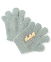 【SALE/20%OFF】petit main モチーフ手袋 ナルミヤオンライン ファッション雑貨 手袋 レッド グリーン ブラウン ピンク