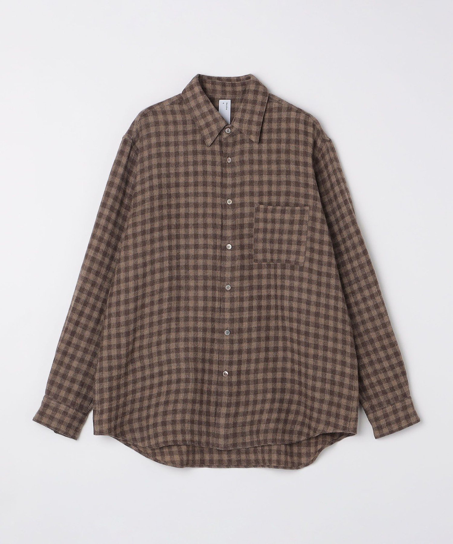 【SALE／30%OFF】SHIPS MEN benine9: MERINO SOFT TOUCH CHK SHIRT シップス トップス シャツ・ブラウス ブラウン【送料無料】