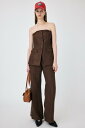 MOUSSY TAILORED BARE TOP オールインワン マウジー オールインワン・オーバーオール オールインワン・つなぎ グレー ブラウン【送料無料】