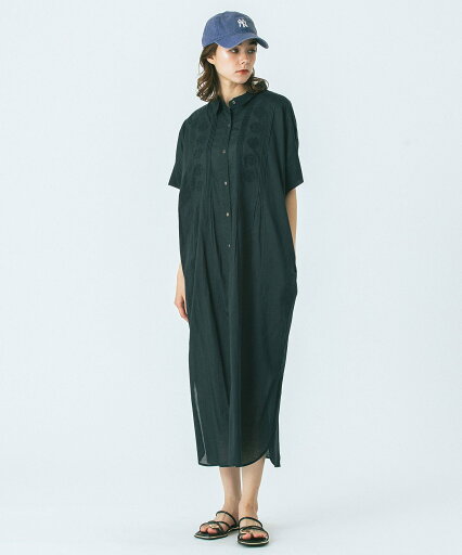 ROSE BUD HLAADAforROSEBUD/CUBA EMBROIDERY SHIRT OP ローズバッド ワンピース・ドレス ワンピース ブラウン カーキグリーン ブラック【送料無料】 ROSE BUD HLAADAforROSEBUD/CUBA EMBROIDERY SHIRT OP ローズバッド ワンピース・ドレス ワンピース ブラウン カーキグリーン ブラック【送料無料】