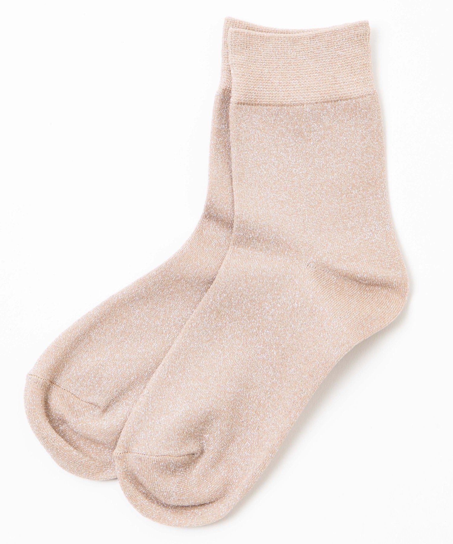 WEGO LADY'S EC限定カラーラメソックス ウィゴー 靴下・レッグウェア 靴下 グリーン ベージュ パープル ブラック ホワイト シルバーのサムネイル