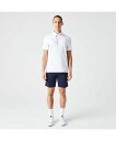 【SALE/40%OFF】LACOSTE リブニットカラークロックゴルフポロシャツ ラコステ トップス ポロシャツ ホワイト【送料無料】
