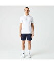 ラコステ LACOSTE リブニットカラークロックゴルフポロシャツ ラコステ トップス ポロシャツ ホワイト【送料無料】