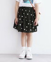 【SALE/60%OFF】ROPE' PICNIC KIDS 【KIDS】リンクコーデ/ドット柄アシメントリーフリルスカート ロペピクニック スカート その他のスカート ベージュ ブラック