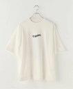 B.C STOCK 半袖Tシャツ "バンド" ベーセーストック トップス カットソー・Tシャツ ホワイト