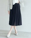 【SALE/30%OFF】IKKA LOUNGE シフォンプリーツスカート イッカ スカート その他のスカート グレー ブラック ブルー【送料無料】