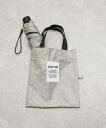 ADAM ET ROPE' FEMME トート付き折り畳み傘 アダムエロペ ファッション雑貨 折りたたみ傘 グレー ホワイト ブラック