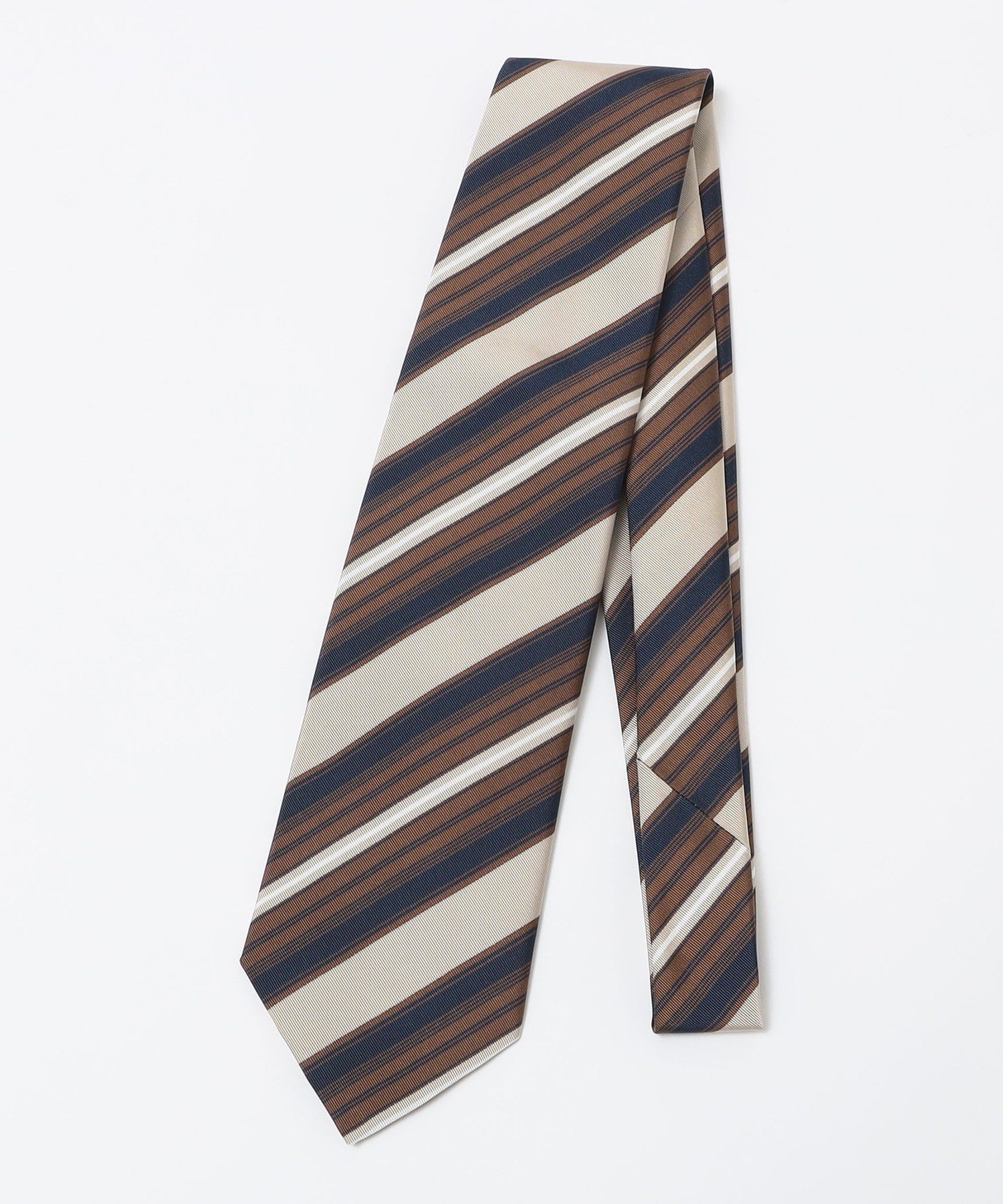 【SALE／40%OFF】SHIPS MEN FRANCO BASSI: モガドール マルチ ストライプ ネクタイ シップス スーツ・フォーマル ネクタイ・蝶ネクタイ ブラウン ベージュ【送料無料】