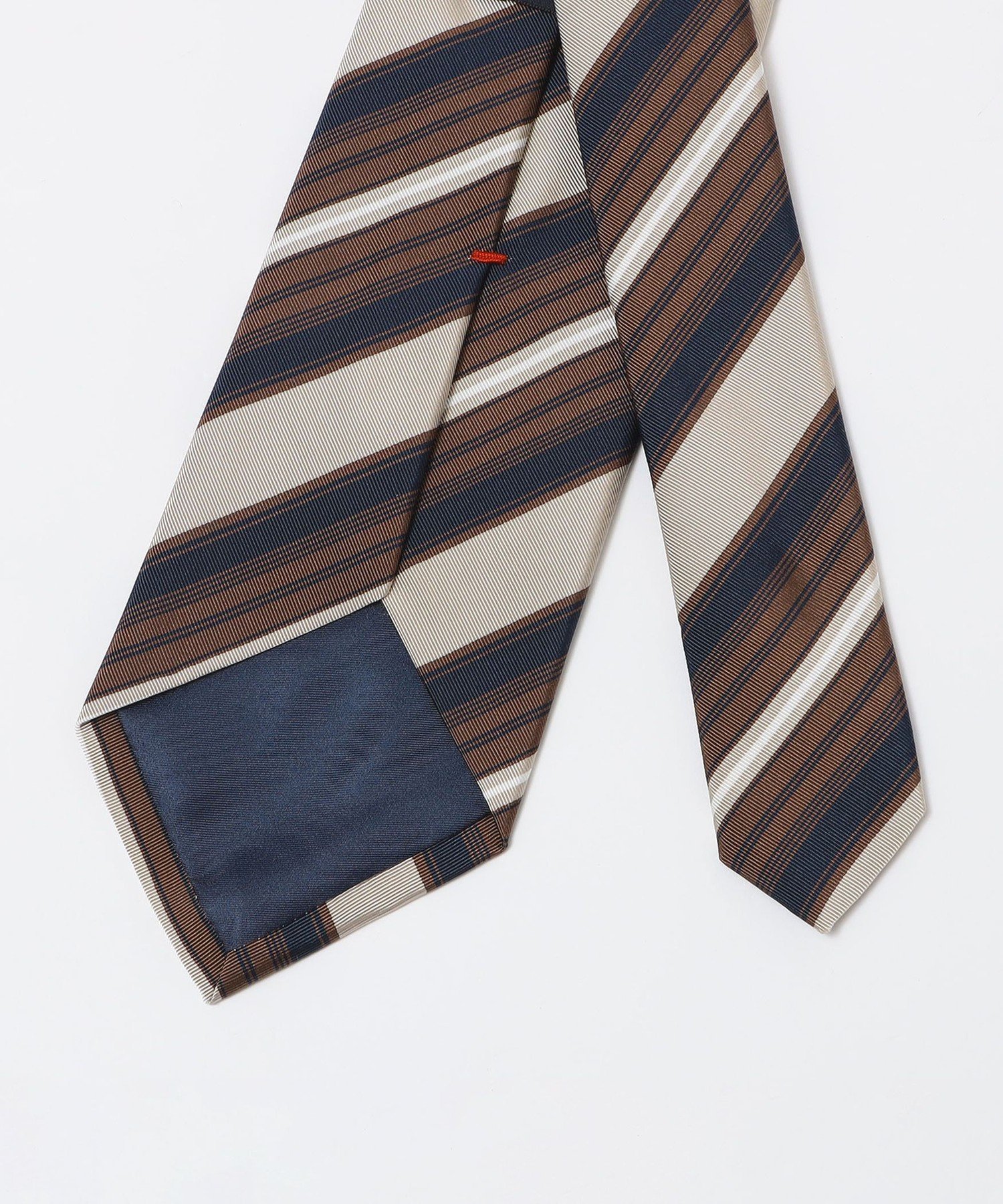 【SALE／40%OFF】SHIPS MEN FRANCO BASSI: モガドール マルチ ストライプ ネクタイ シップス スーツ・フォーマル ネクタイ・蝶ネクタイ ブラウン ベージュ【送料無料】