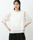 【SALE/20%OFF】natural by clip 《natural by clip》カットワークレイヤードブラウス スタディオクリップ トップス シャツ・ブラウス ブラック ホワイト【送料無料】