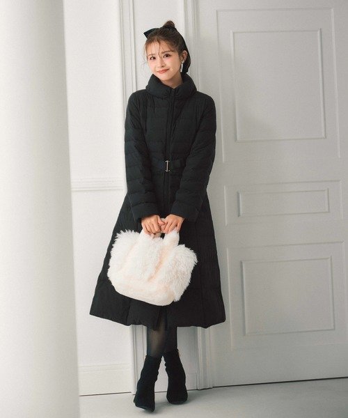 STRAWBERRY-FIELDS 【プレゼント対象】美シルエットダウン ストロベリーフィールズ ジャケット・アウタ..