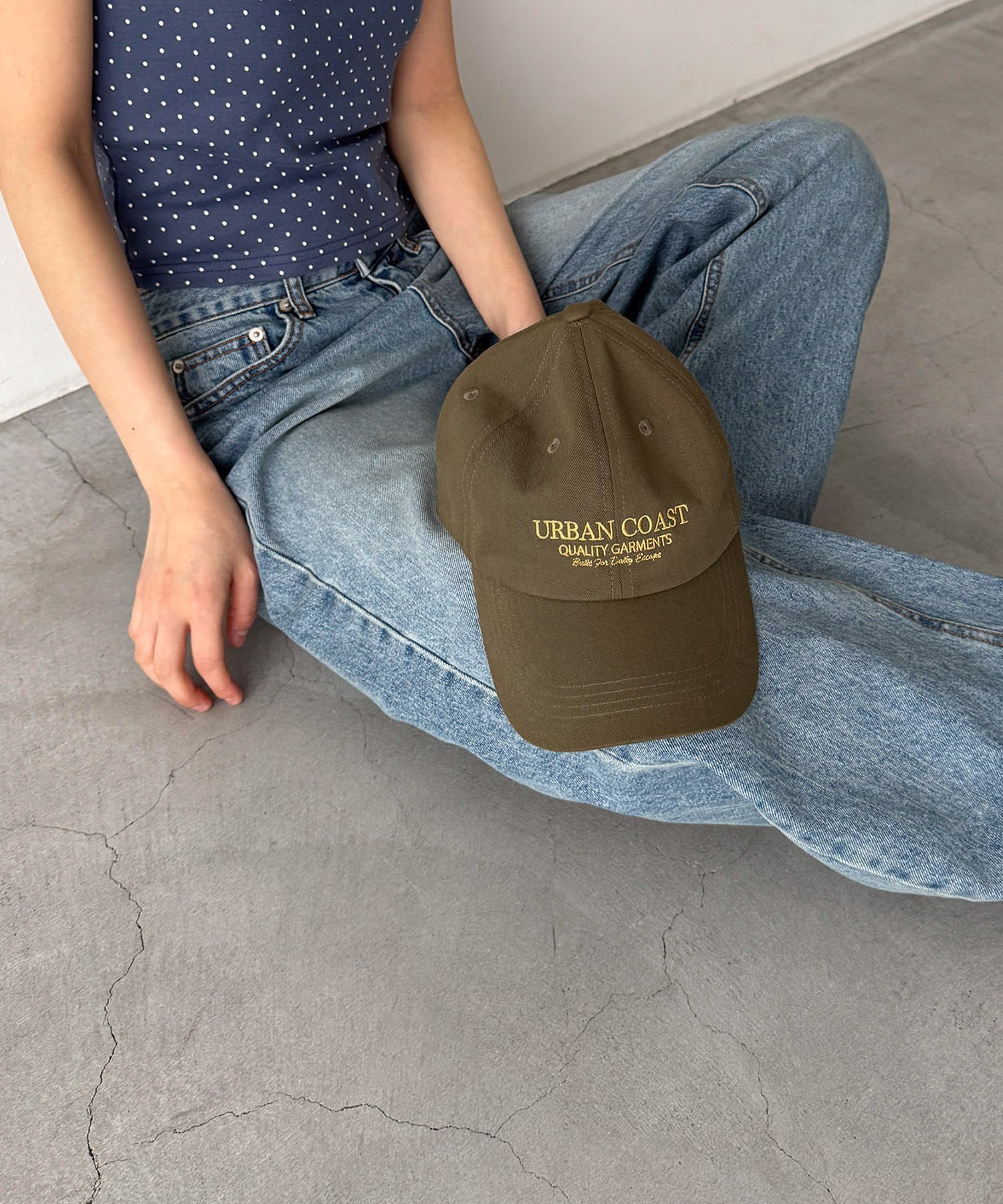 Lakey Park Lakey Park "URBAN COAST"CAP キャナルジーン 帽子 キャップ カーキグリーン