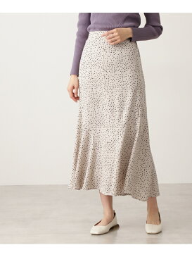 N. Natural Beauty Basic ドットペプラムロングスカート エヌ ナチュラルビューティーベーシック* スカート スカートその他 ベージュ カーキ【送料無料】