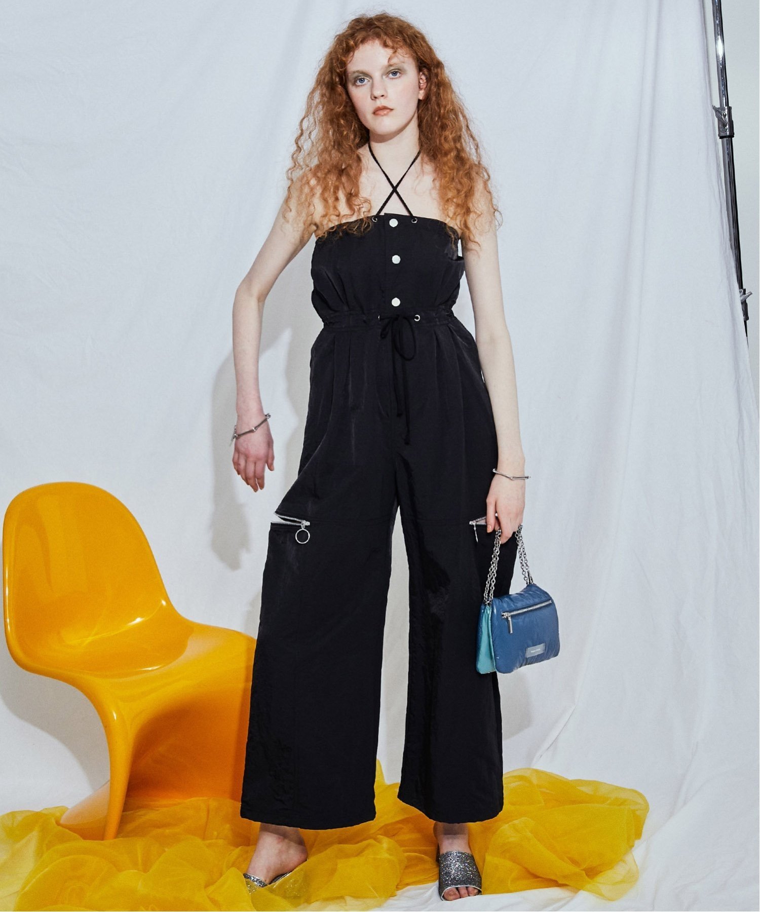 MAISON SPECIAL 2WAYサイドジップオールインワン【MAISON SPECIAL/メゾンスペシャル】 メゾンスペシャル オールインワン・オーバーオール オールインワン・つなぎ レッド ブラック ホワイト【送料無料】のサムネイル