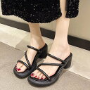 【SALE/30%OFF】miniministore ミュールサンダル ヒールサンダル 韓国夏 ミニミニストア シューズ・靴 ミュール ホワイト ブラック ブラ...