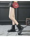 maison de LATIR レースアップショートブーツ 韓国ファッション 夏 セクシー メゾンドラティール シューズ・靴 ブーツ ブラック【送料無料】