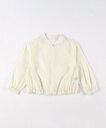 【SALE/50%OFF】COMME CA ISM シアーブルゾン コムサイズム ジャケット・アウター ブルゾン・ジャンパー ホワイト ブラック