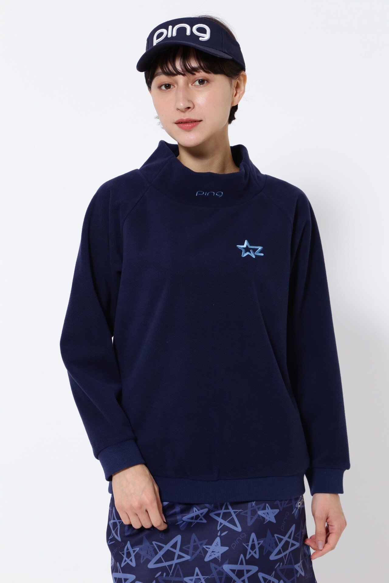 PING APPAREL リサイクルフリースプルオーバー ＜NATIVE＞ (LADIES) ピン アパレル トップス その他のトップス ホワイト ネイビー イエロー【送料無料】