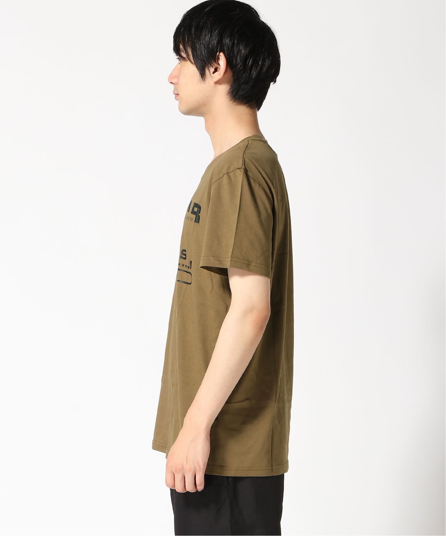 【公式ショップ】ORIGINALS T-SHIRT/ブランドロゴTシャツ ジースターロゥ トップス カットソー・Tシャツ カーキグリーン