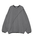 yoshiokubo POWDER SNOW BIG TOP ヨシオクボ トップス スウェット・トレーナー ブラック グレー【送料無料】
