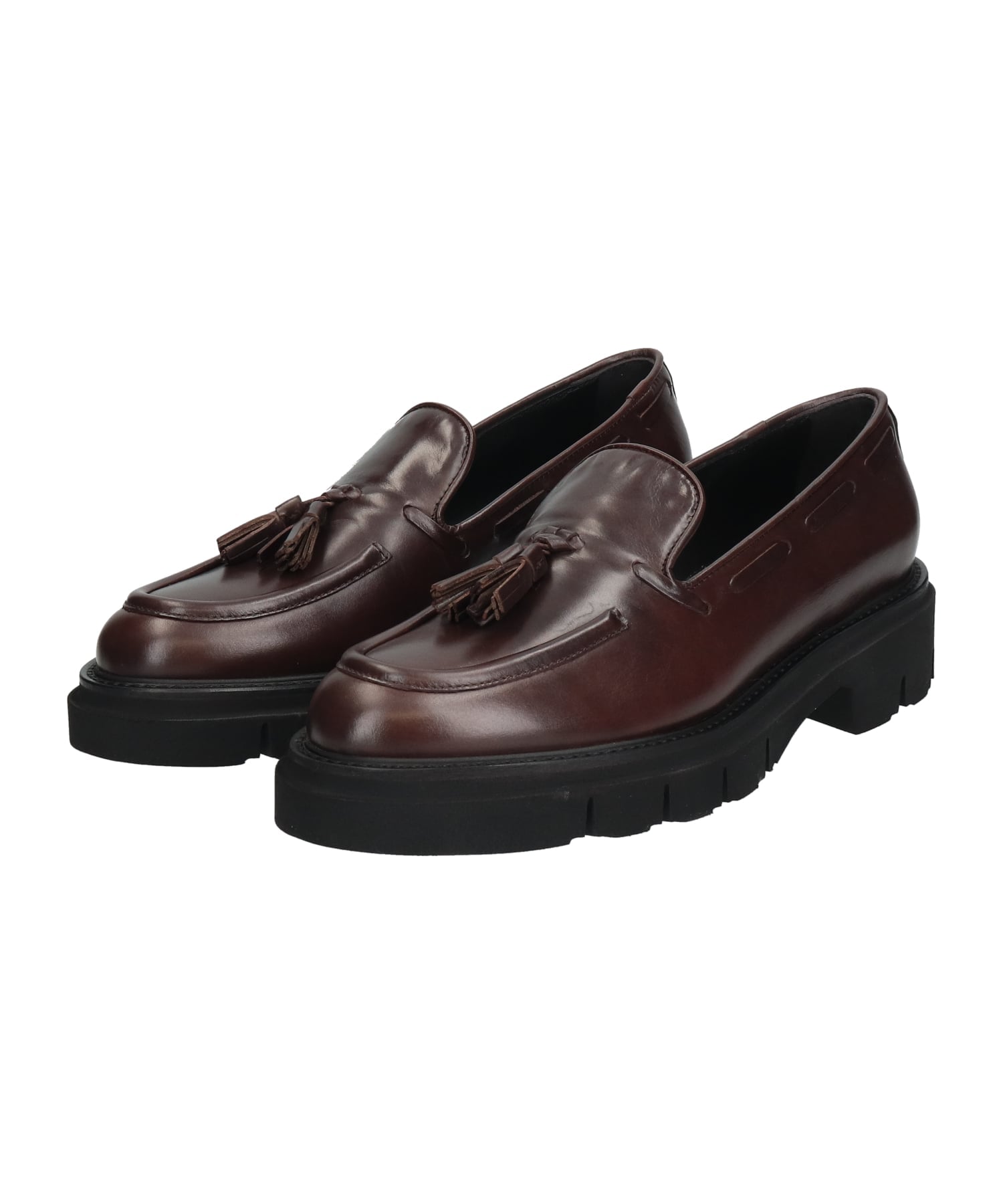 【SALE／38%OFF】Luca Grossi 【Luca Grossi】タンクソールタッセルローファー インターショシュール シューズ・靴 ローファー ブルー【送料無料】