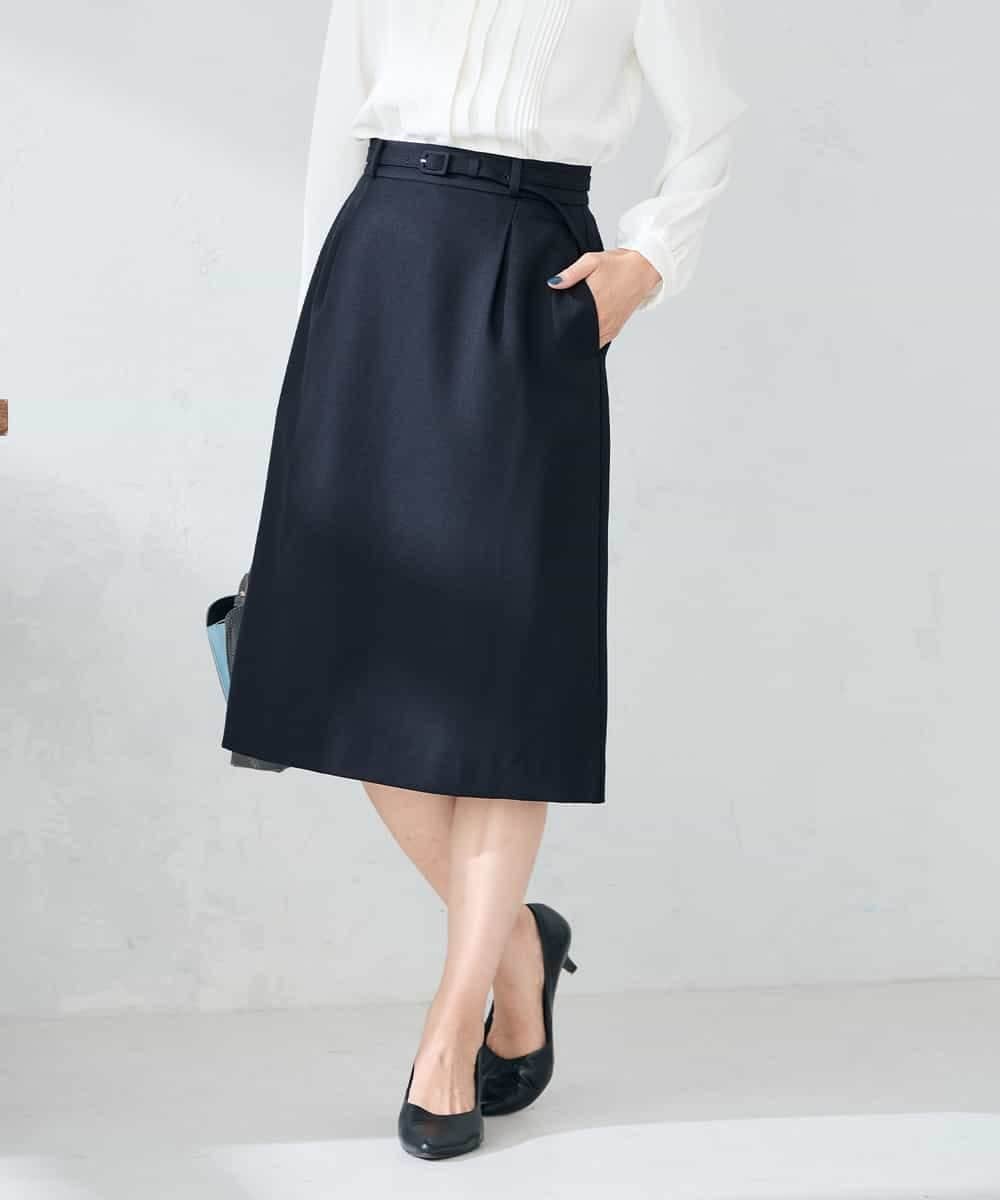 a.v.v 【洗える/イージーケア/ストレッチ】パウダーツイルタイトスカート アー・ヴェ・ヴェ スカート ..