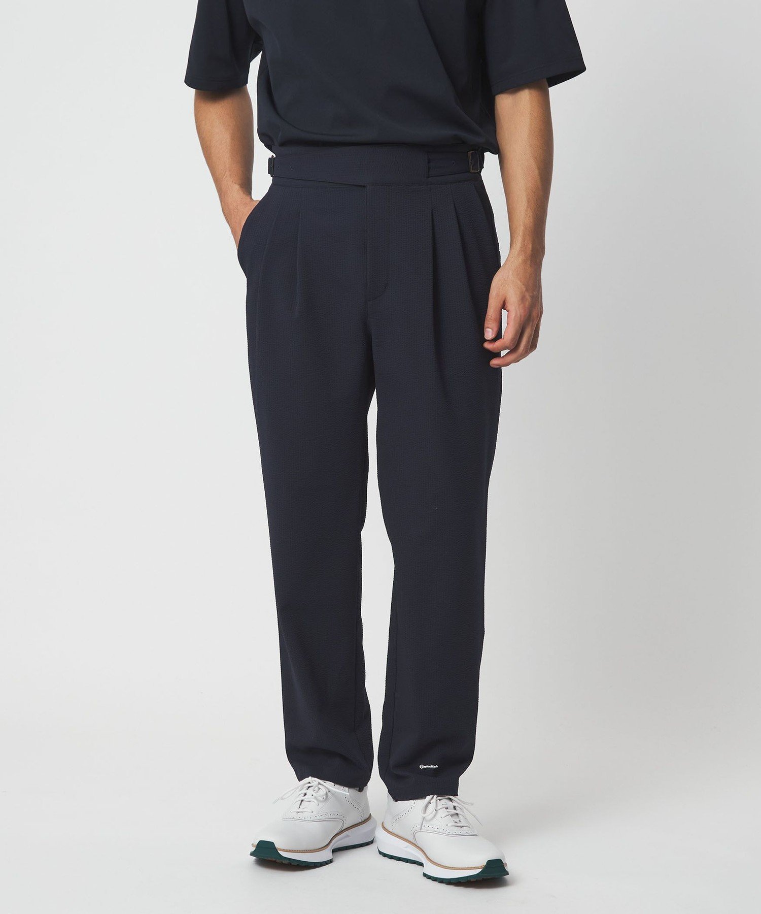 UNITED ARROWS GOLF 【別注】＜TaylorMade*UNITED ARROWS＞ ユニセックス シアサッカー スラックス/ストレッチ UV 撥水 ユナイテッドアローズ パンツ その他のパンツ ベージュ ネイビー【送料無料】
