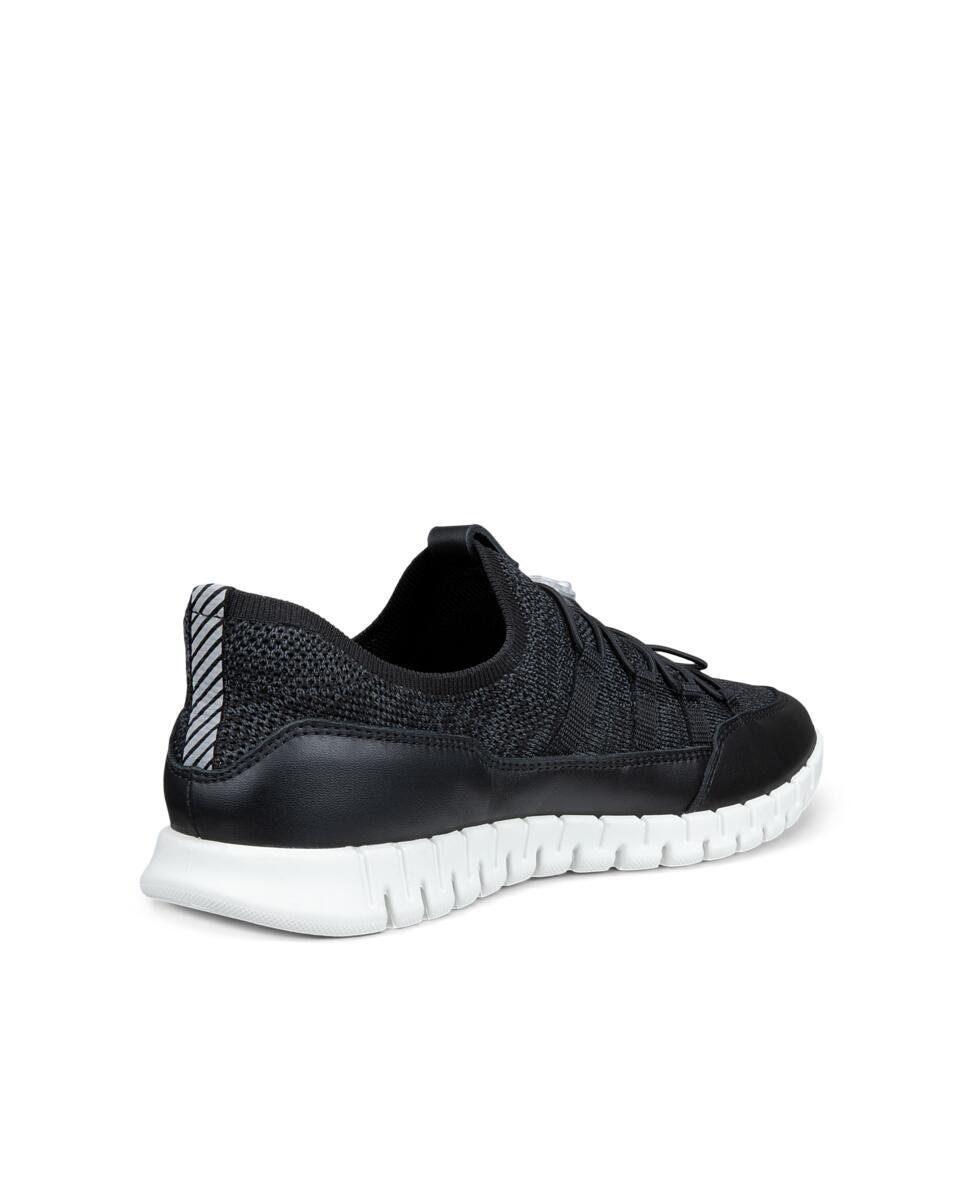 ECCO GRUUV LITE レディース EASY SLIP クイックレース エコー シューズ・靴 スニーカー ブラック