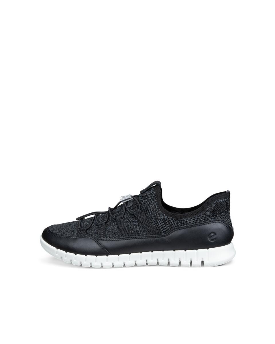 ECCO GRUUV LITE レディース EASY SLIP クイックレース エコー シューズ・靴 スニーカー ブラック